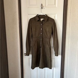 Olive Green Midi Dress